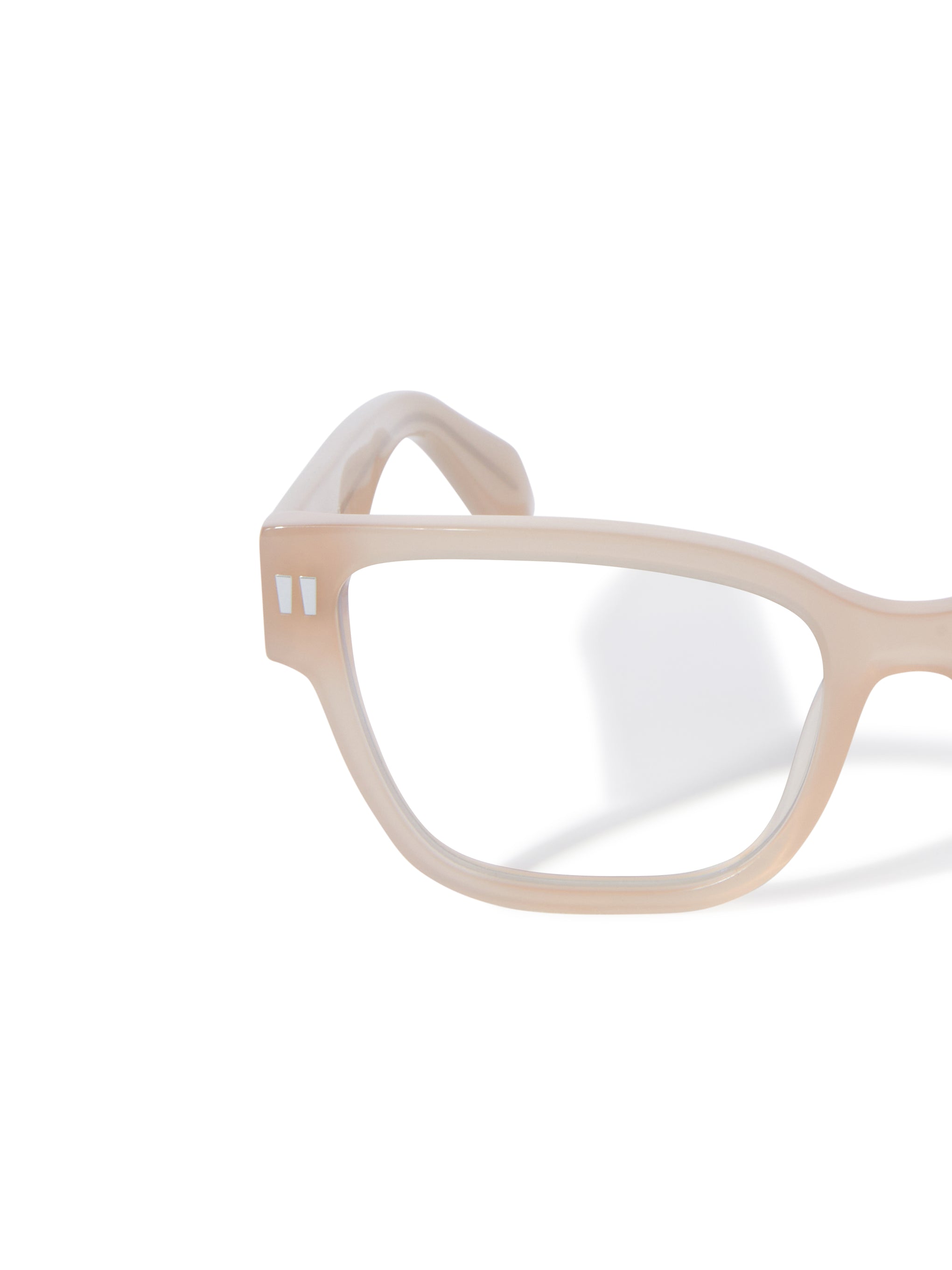 OFF WHITE PLASTIC CATEYE NUDE FULL FRAME