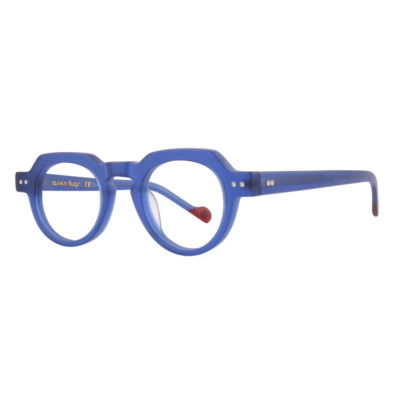 ROSVIN BUGS PLASTIC MATTE BLUE ROUND FULL FRAME
