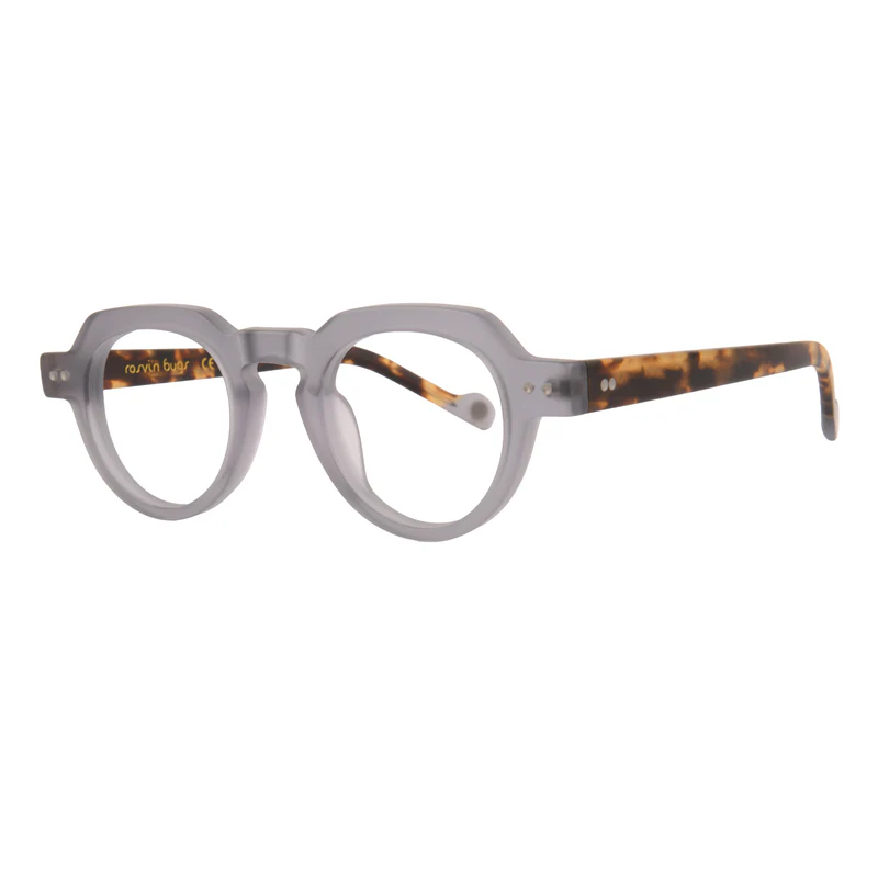 ROSVIN BUGS PLASTIC MATTE GREY ROUND FULL FRAME