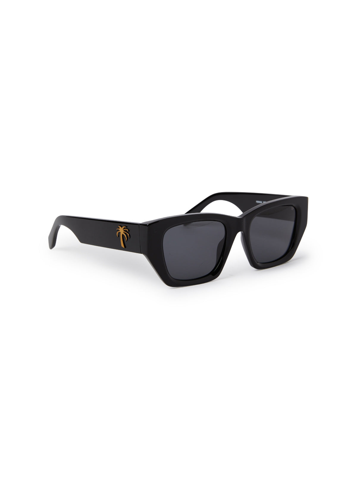 PALM ANGELS PLASTIC BLACK CATEYE SUNGLASS