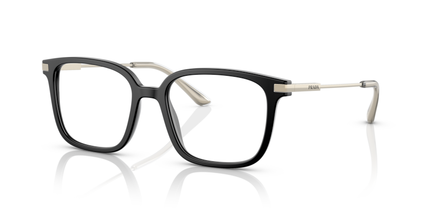 PRADA PLASTIC SQUARE MATTE BLACK FULL FRAME