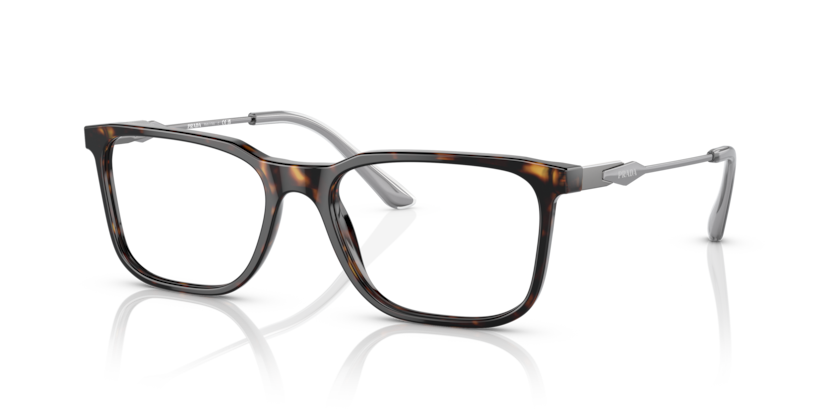 PRADA PLASTIC RECTANGLE HAVANA FULL FRAME
