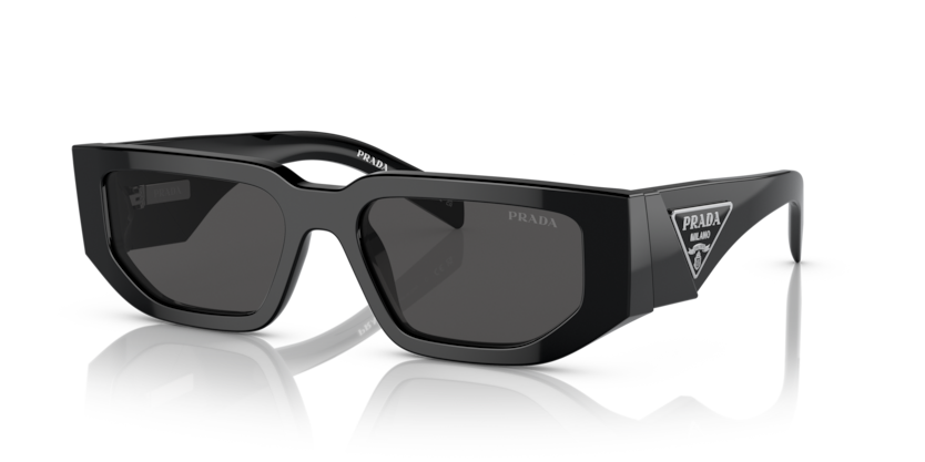 PRADA PLASTIC IRREGULAR BLACK SUNGLASS
