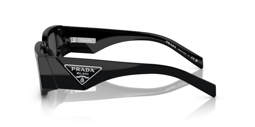 PRADA PLASTIC IRREGULAR BLACK SUNGLASS