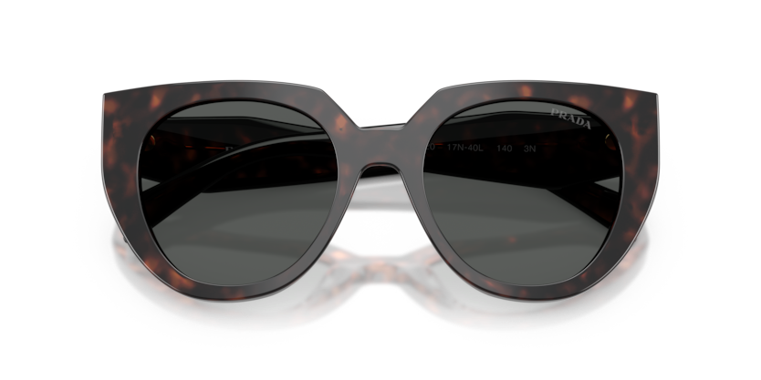 PRADA PLASTIC CATEYE DARK HAVANA FULL SUNGLASS