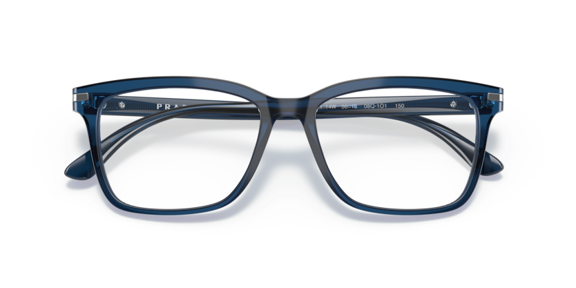 PRADA PLASTIC CRYSTAL BLUE SQUARE FULL FRAME