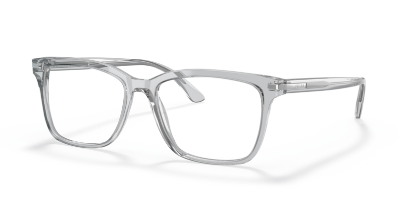 PRADA PLASTIC TRANSPARENT GREY SQUARE FULL FRAME