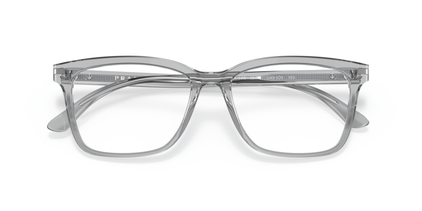 PRADA PLASTIC TRANSPARENT GREY SQUARE FULL FRAME