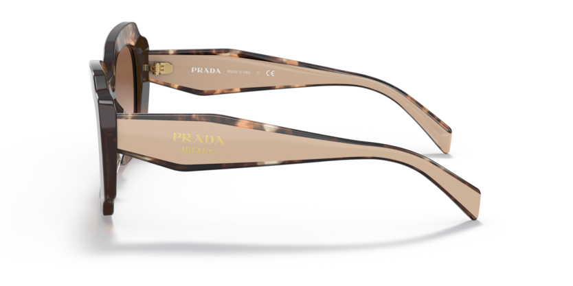 PRADA PLASTIC IRREGULAR HAVANA FULL SUNGLASS