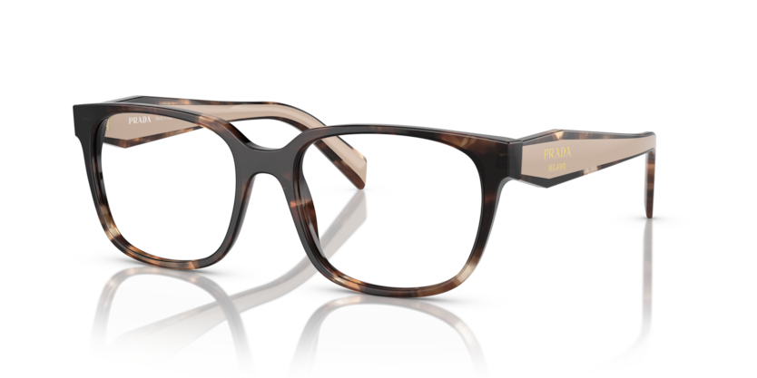 PRADA PLASTIC SQUARE HAVANA FULL FRAME