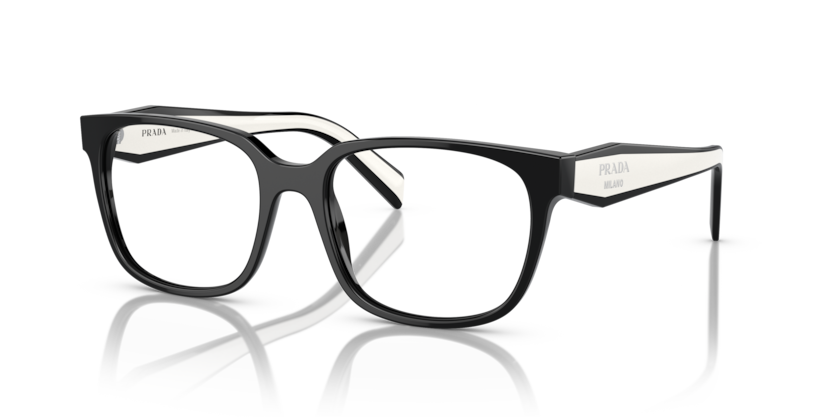 PRADA PLASTIC SQUARE BLACK FULL FRAME