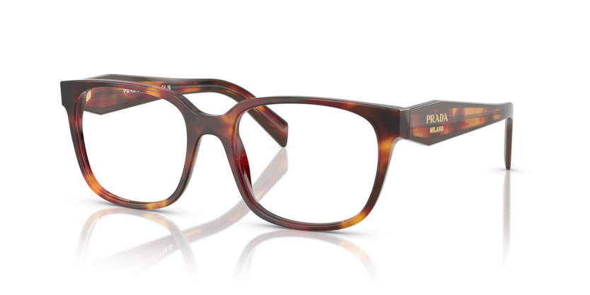 PRADA PLASTIC SQUARE TORTOISE HAVANA FULL FRAME