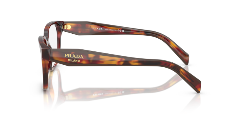 PRADA PLASTIC SQUARE TORTOISE HAVANA FULL FRAME