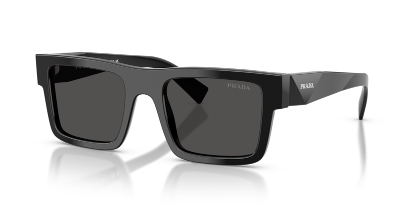 PRADA PLASTIC BLACK RECTANGLE FULL SUNGLASS
