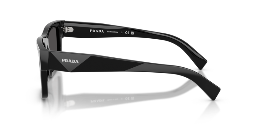PRADA PLASTIC BLACK RECTANGLE FULL SUNGLASS