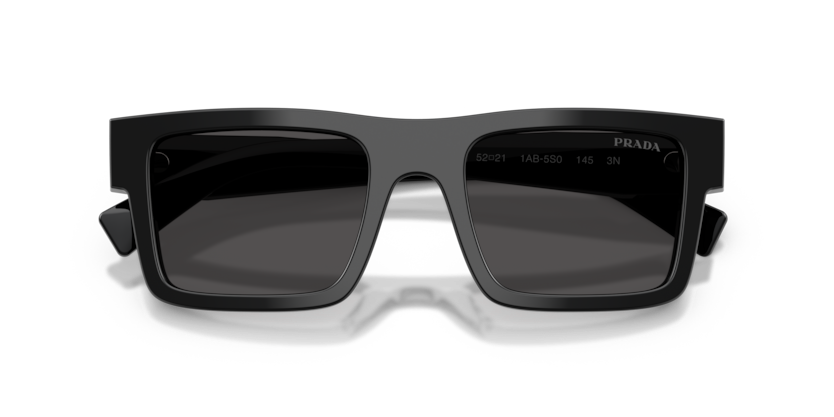 PRADA PLASTIC BLACK RECTANGLE FULL SUNGLASS