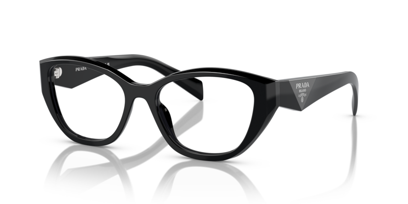 PRADA PLASTIC CATEYE BLACK FULL FRAME