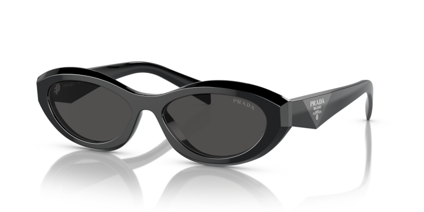 PRADA PLASTIC BLACK IRREGULAR FULL SUNGLASS