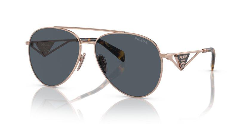 PRADA METAL AVIATOR ROSE GOLD FULL SUNGLASS