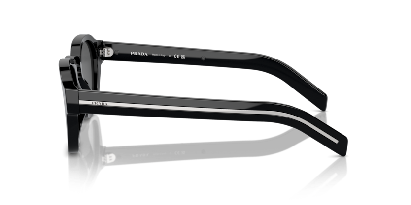 PRADA PLASTIC ROUND SQUARE BLACK FULL SUNGLASS