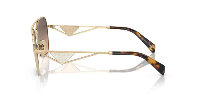 PRADA METAL DB SQUARE PALE GOLD FULL SUNGLASS