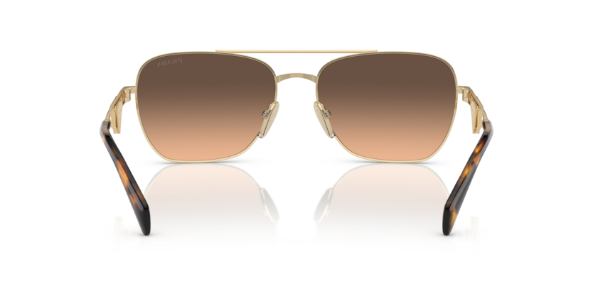 PRADA METAL DB SQUARE PALE GOLD FULL SUNGLASS