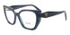 PRADA PLASTIC BUTTERFLY BLUE FULL FRAME