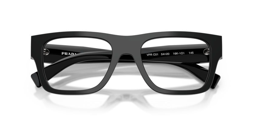 PRADA PLASTIC BLACK SQUARE FULL FRAME