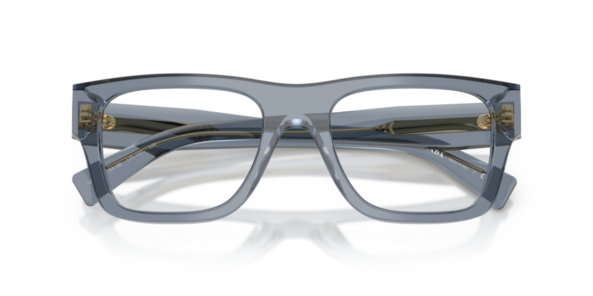 PRADA PLASTIC TRANSPARENT BLUE SQUARE FUL FRAME