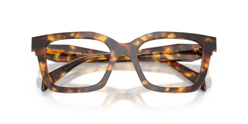 PRADA PLASTIC IRREGULAR HONEY TORTOISE FULL FRAME