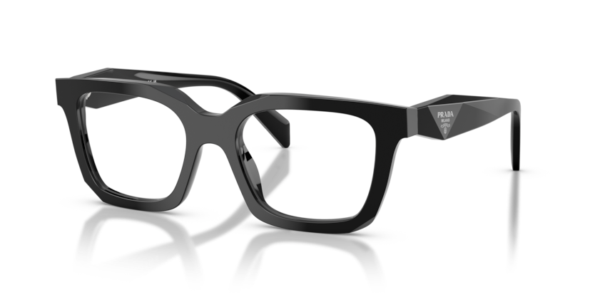 PRADA PLASTIC BLACK IRREGULAR FULL FRAME