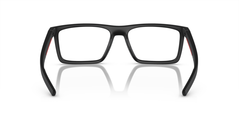 PRADA RECTANGLE PLASTIC FULL MATTE BLACK FRAME