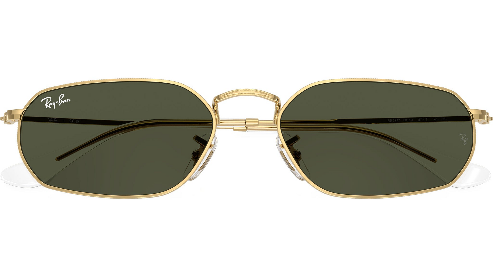RAYBAN METAL IRREGULAR GOLD FULL SUNGLASS