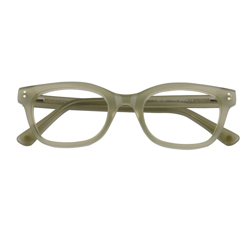ROSVIN BUGS PLASTIC MINT GREEN CAT EYE FULL FRAME