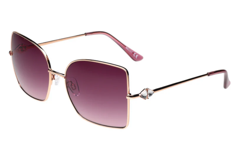 SCOTT METAL ROSE GOLD IRREGULAR FULL SUNGLASS