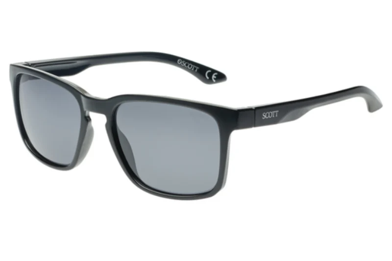 SCOTT PLASTIC BLACK SQUARE FULL SUNGLASS