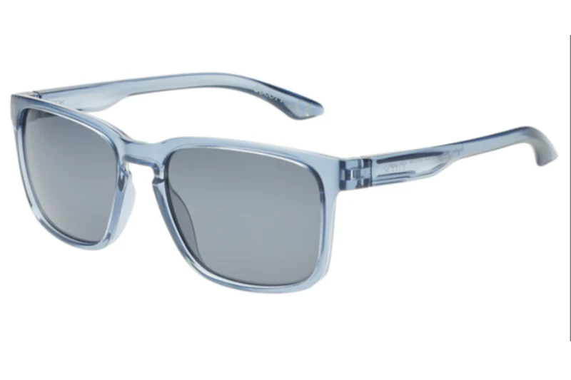 SCOTT PLASTIC TRANSPARENT BLUE SQUARE FULL SUNGLASS