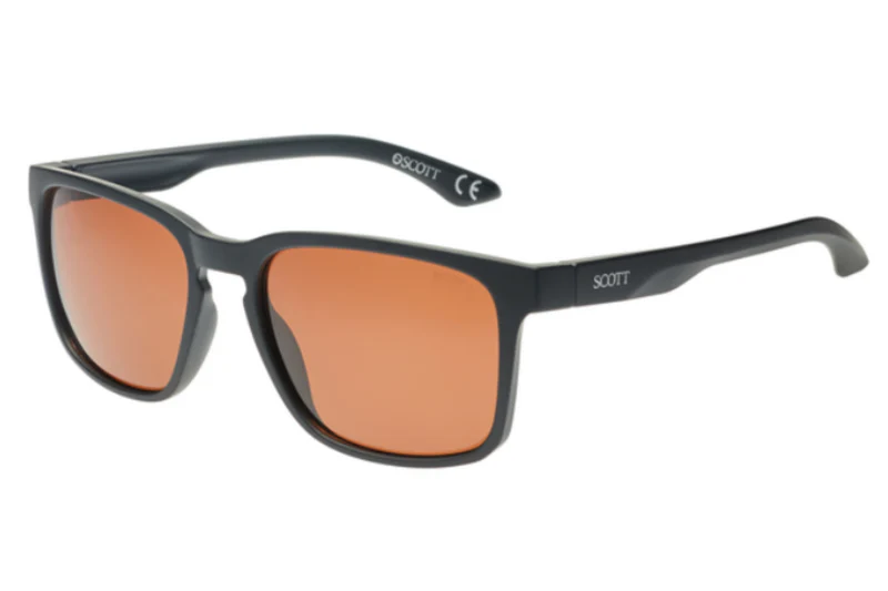 SCOTT pLASTIC ORANGE BLACK SQUARE FULL SUNGLASS