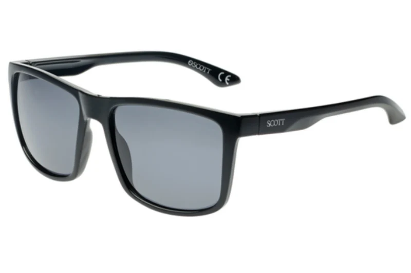 SCOTT PLASTIC BLACK SQUARE FULL SUNGLASS