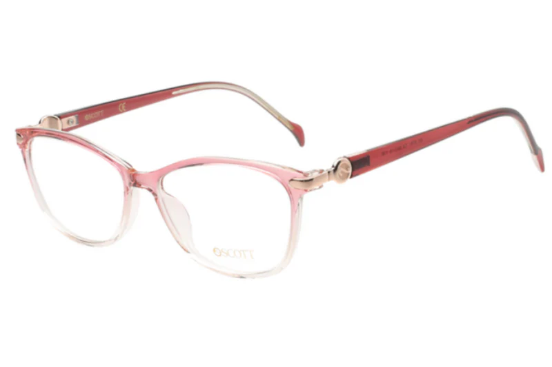 SCOTT PLASTIC CATEYE PINK FULL FRAME