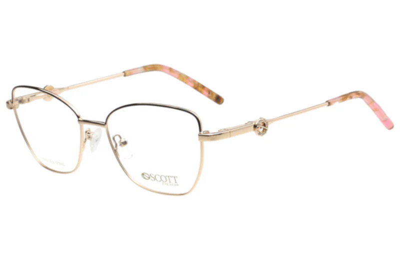 SCOTT METAL GOLD CATEYE FULL FRAME