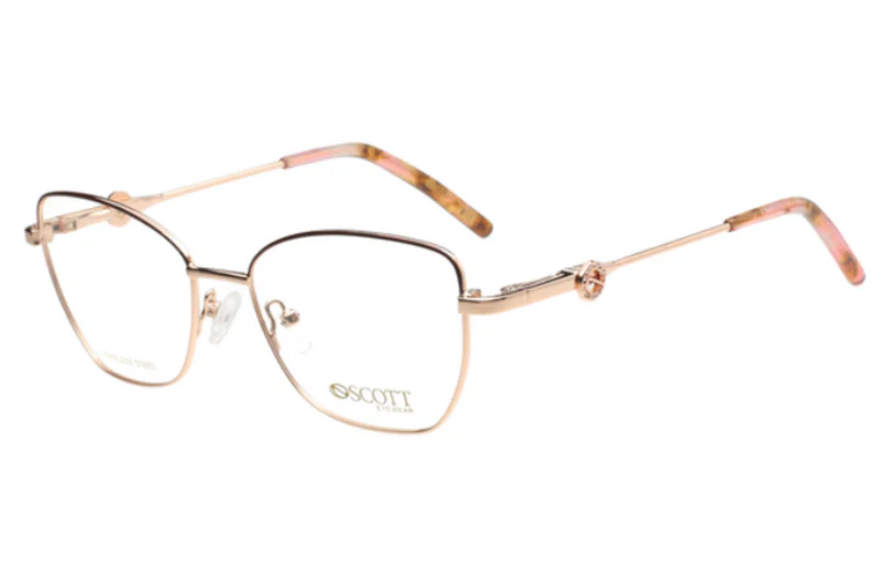 SCOTT METAL ROSE GOLD CATEYE FULL FRAME