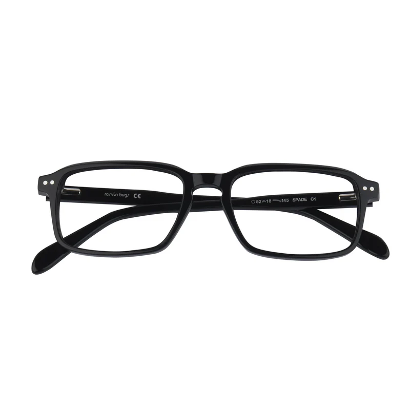 ROSVIN BUGS PLASTIC BLACK SQUARE FULL FRAME