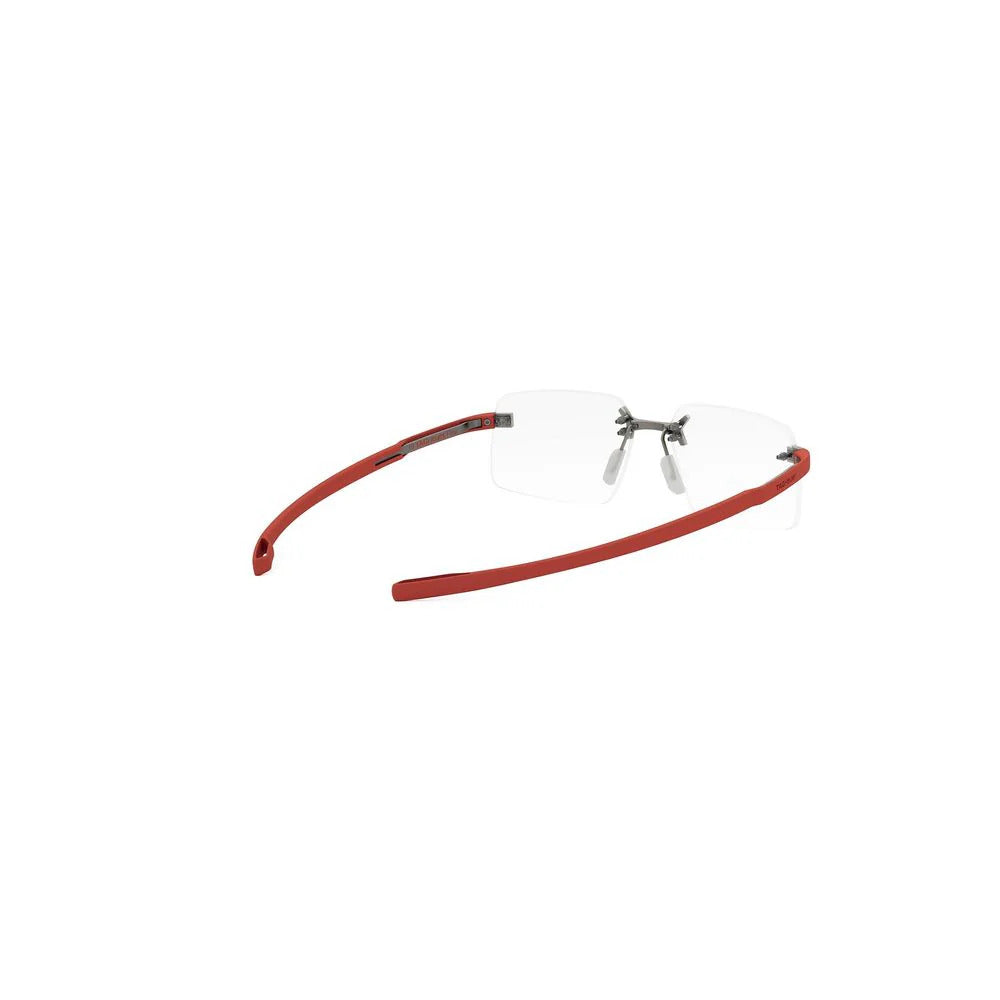 TAG HEUER TITANIUM SQUARE RED RIMLESS FRAME