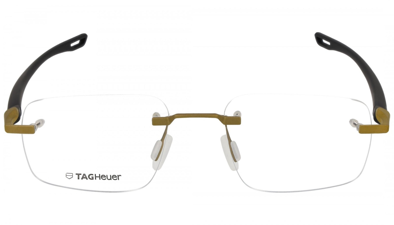 TAG HEUER TITANIUM GOLD RECTAGLE RIMLESS FRAME