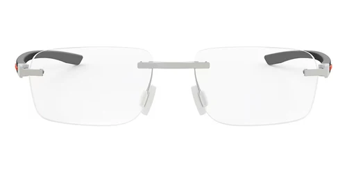 TAG HEUER METAL SILVER RECTANGLE RIMLESS FRAME