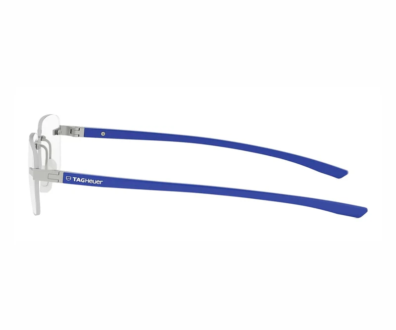 TAG HEUER METAL SQUARE BLUE RIMLESS FRAME