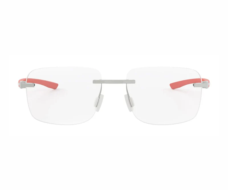 TAG HEUER METAL SQUARE RED RIMLESS FRAME