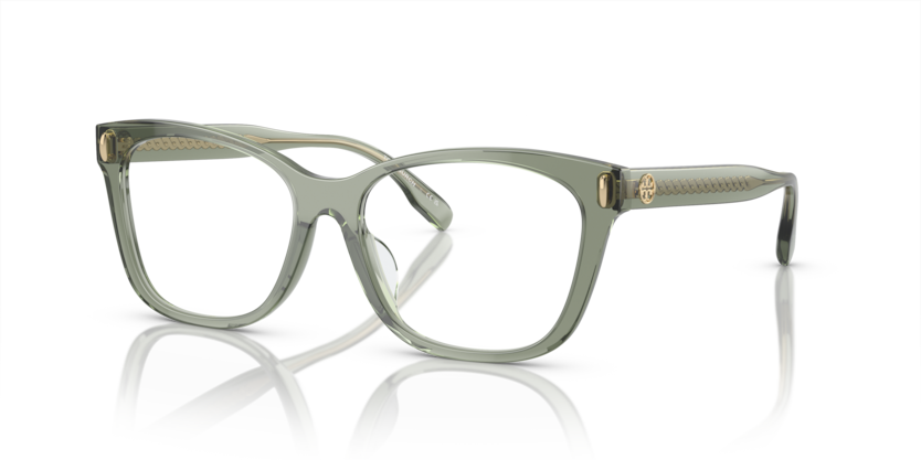 TORY BURCH PLASTIC TRANSPERENT SAGE FULL FRAME