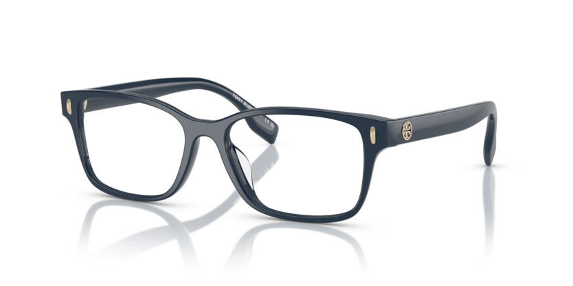 TORY BURCH PLASTIC SQUARE NAVY BLUE FULL FRAME